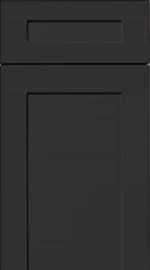 Black Shaker cabinets