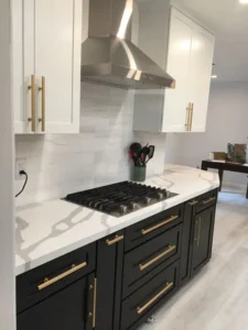 Black Shaker kitchen cabinets